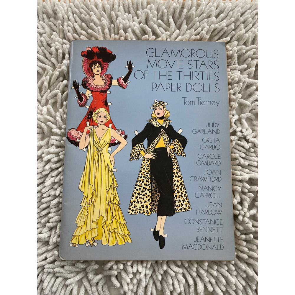 Antique Paper Dolls Book-Glamour Movie Stars of the Thirties